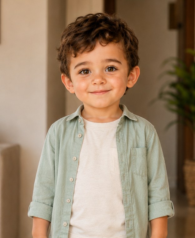 The real child whose face powers the story